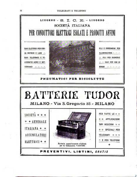 Telegrafi e telefoni rivista tecnica