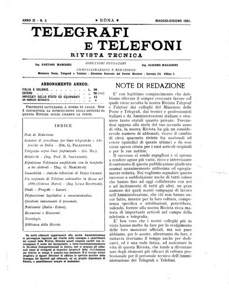 Telegrafi e telefoni rivista tecnica