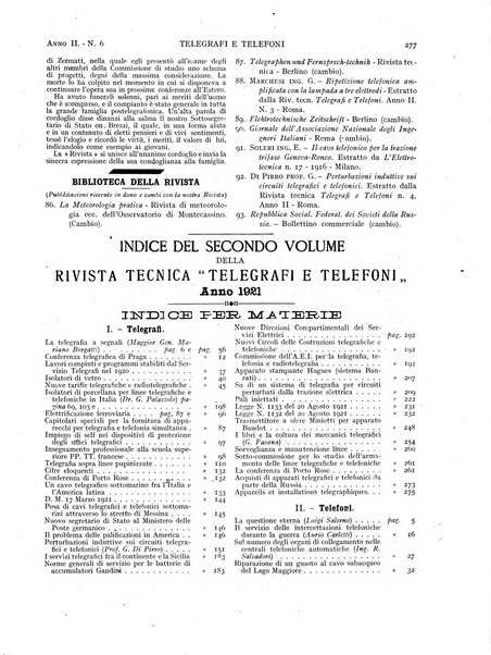 Telegrafi e telefoni rivista tecnica