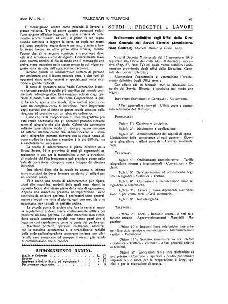 Telegrafi e telefoni rivista tecnica