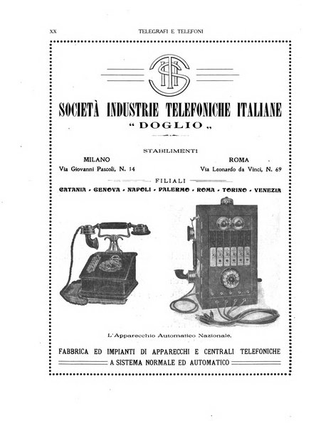 Telegrafi e telefoni rivista tecnica