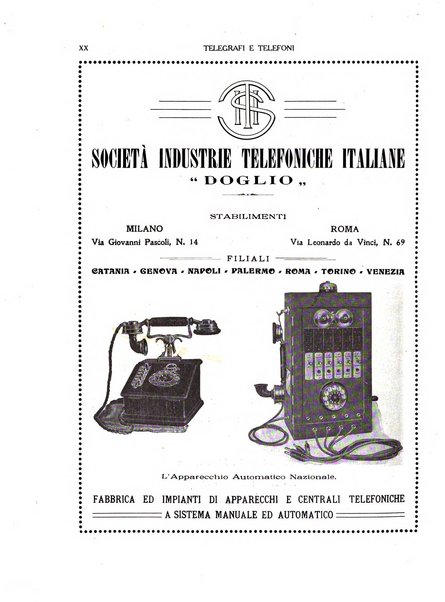 Telegrafi e telefoni rivista tecnica