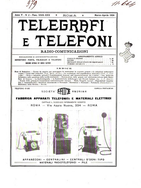 Telegrafi e telefoni rivista tecnica