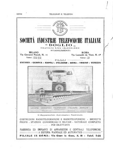 Telegrafi e telefoni rivista tecnica