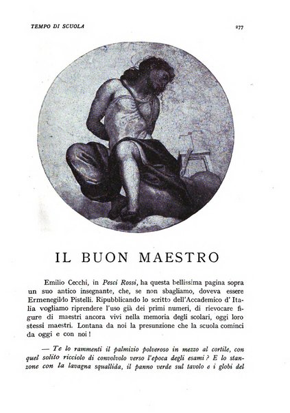 Tempo di scuola rivista mensile dell'ordine medio, superiore ed artistico