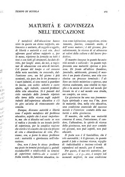 Tempo di scuola rivista mensile dell'ordine medio, superiore ed artistico