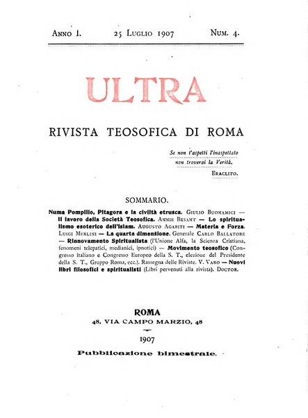 Ultra rivista teosofica di Roma