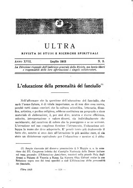 Ultra rivista teosofica di Roma