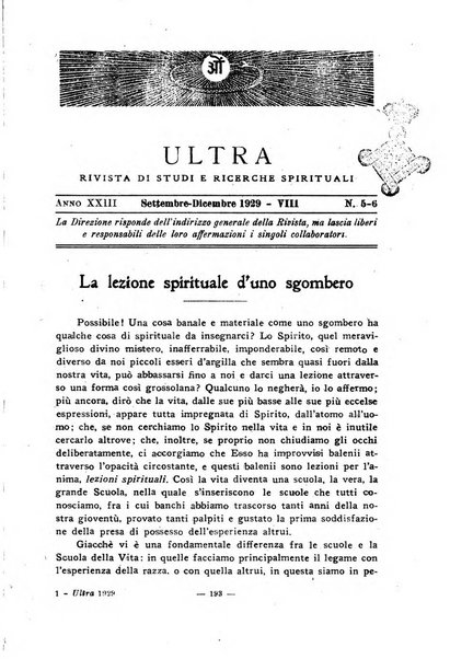 Ultra rivista teosofica di Roma