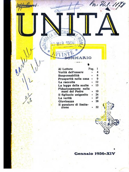 Unità rivista di vita spirituale