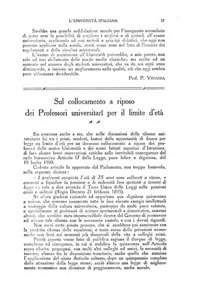 L'università italiana rivista dell'istruzione superiore