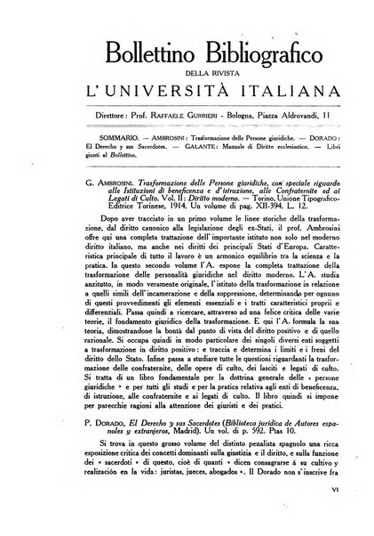 L'università italiana rivista dell'istruzione superiore