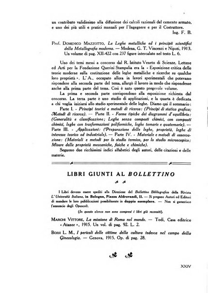 L'università italiana rivista dell'istruzione superiore