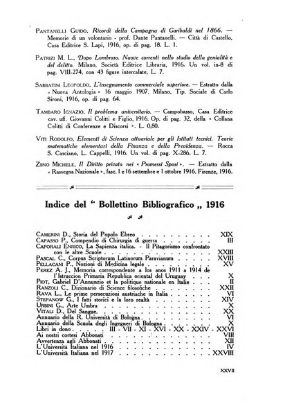 L'università italiana rivista dell'istruzione superiore