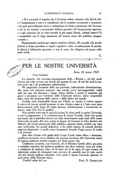 L'università italiana rivista dell'istruzione superiore