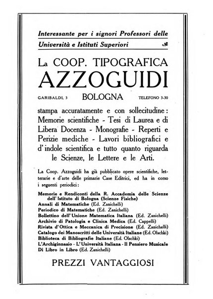 L'università italiana rivista dell'istruzione superiore