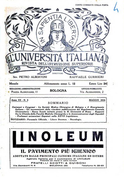 L'università italiana rivista dell'istruzione superiore