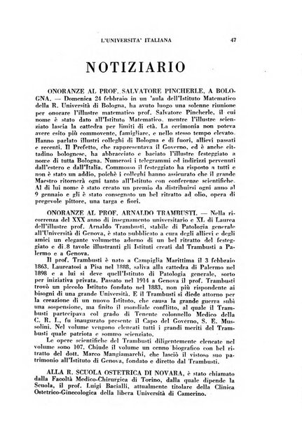 L'università italiana rivista dell'istruzione superiore