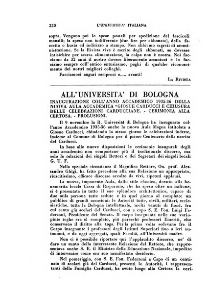 L'università italiana rivista dell'istruzione superiore