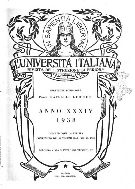 L'università italiana rivista dell'istruzione superiore