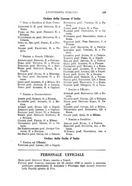 L'università italiana rivista dell'istruzione superiore