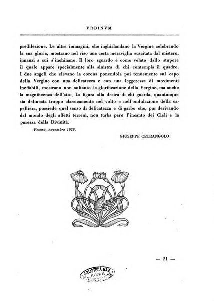 Urbinum bollettino di cultura ufficiale per gli atti della brigata urbinate degli amici dei monumenti, della reale Accademia Raffaello e del reale Istituto di belle arti delle Marche