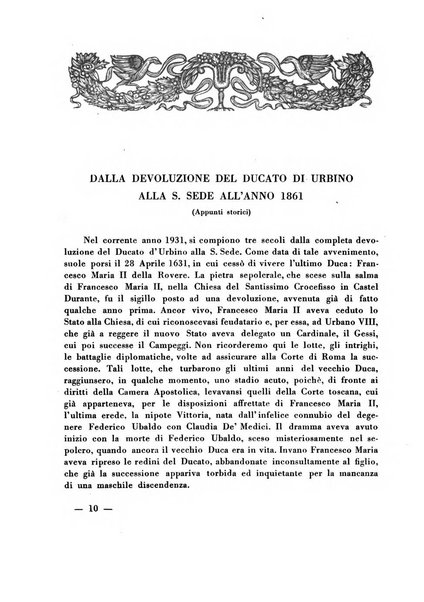 Urbinum bollettino di cultura ufficiale per gli atti della brigata urbinate degli amici dei monumenti, della reale Accademia Raffaello e del reale Istituto di belle arti delle Marche