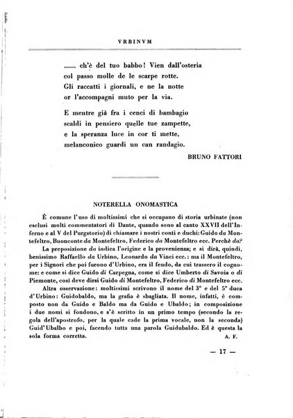 Urbinum bollettino di cultura ufficiale per gli atti della brigata urbinate degli amici dei monumenti, della reale Accademia Raffaello e del reale Istituto di belle arti delle Marche