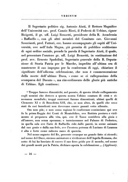 Urbinum bollettino di cultura ufficiale per gli atti della brigata urbinate degli amici dei monumenti, della reale Accademia Raffaello e del reale Istituto di belle arti delle Marche