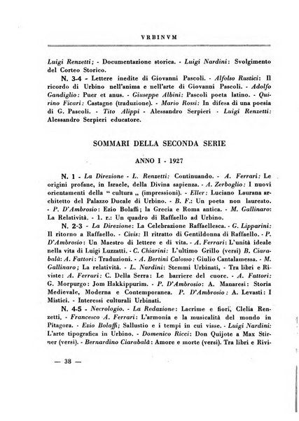 Urbinum bollettino di cultura ufficiale per gli atti della brigata urbinate degli amici dei monumenti, della reale Accademia Raffaello e del reale Istituto di belle arti delle Marche