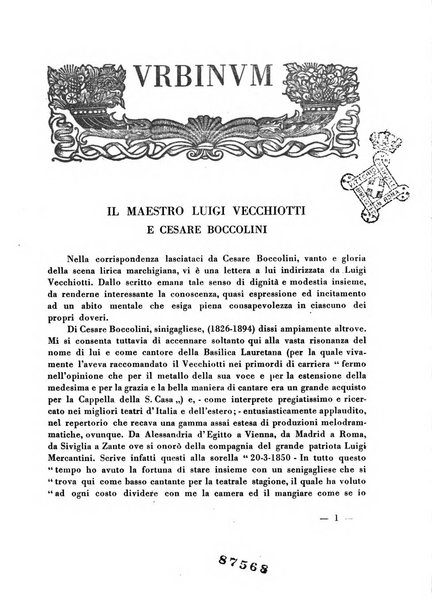 Urbinum bollettino di cultura ufficiale per gli atti della brigata urbinate degli amici dei monumenti, della reale Accademia Raffaello e del reale Istituto di belle arti delle Marche