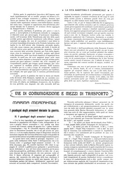 La vita marittima e commerciale rassegna di marina, diritto marittimo, commercio, emigrazione e colonie