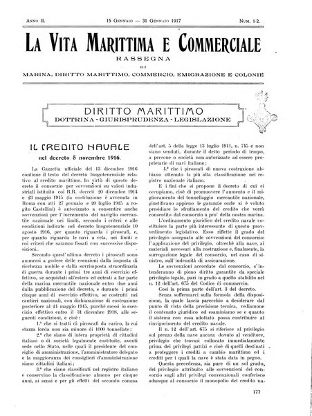 La vita marittima e commerciale rassegna di marina, diritto marittimo, commercio, emigrazione e colonie