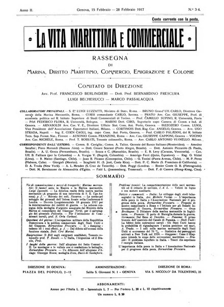 La vita marittima e commerciale rassegna di marina, diritto marittimo, commercio, emigrazione e colonie