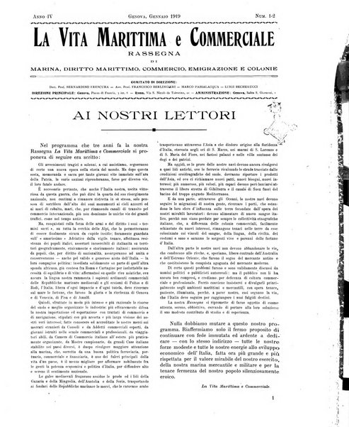 La vita marittima e commerciale rassegna di marina, diritto marittimo, commercio, emigrazione e colonie