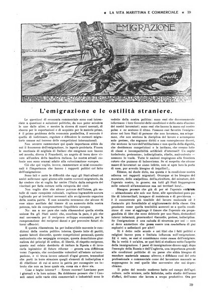 La vita marittima e commerciale rassegna di marina, diritto marittimo, commercio, emigrazione e colonie