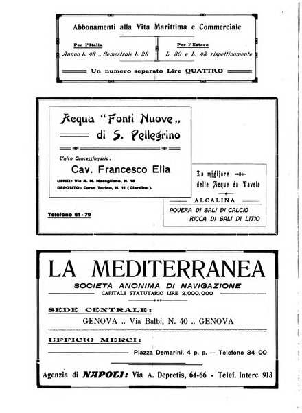 La vita marittima e commerciale rassegna di marina, diritto marittimo, commercio, emigrazione e colonie