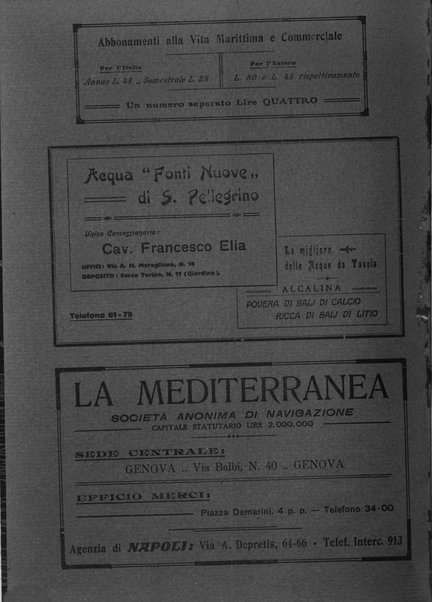 La vita marittima e commerciale rassegna di marina, diritto marittimo, commercio, emigrazione e colonie