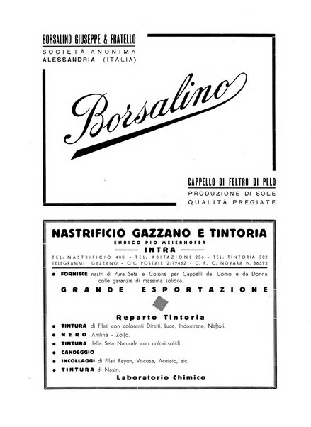 Vita tessile organo ufficiale della Federazione nazionale fascista delle industrie tessili varie del cappello