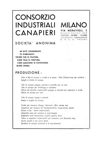 Vita tessile organo ufficiale della Federazione nazionale fascista delle industrie tessili varie del cappello