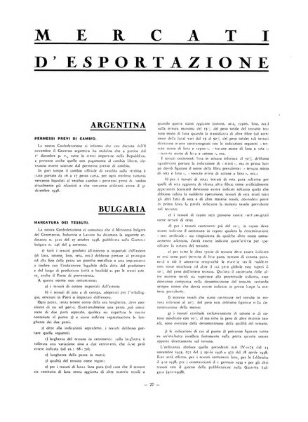 Vita tessile organo ufficiale della Federazione nazionale fascista delle industrie tessili varie del cappello