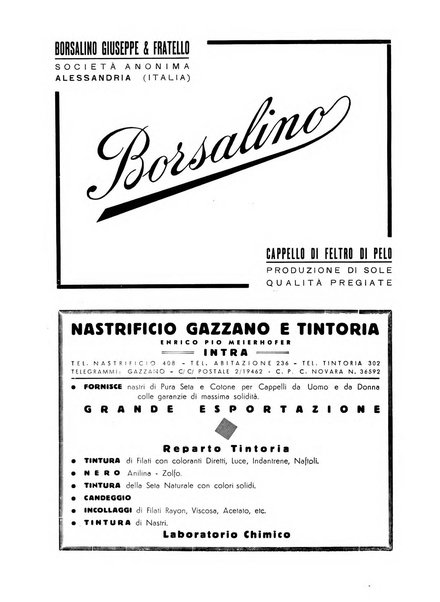 Vita tessile organo ufficiale della Federazione nazionale fascista delle industrie tessili varie del cappello