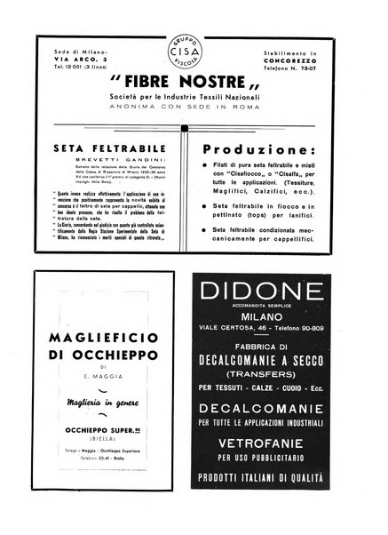 Vita tessile organo ufficiale della Federazione nazionale fascista delle industrie tessili varie del cappello