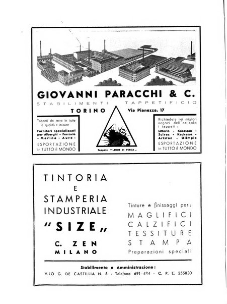 Vita tessile organo ufficiale della Federazione nazionale fascista delle industrie tessili varie del cappello