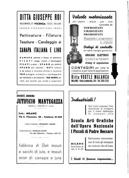 Vita tessile organo ufficiale della Federazione nazionale fascista delle industrie tessili varie del cappello