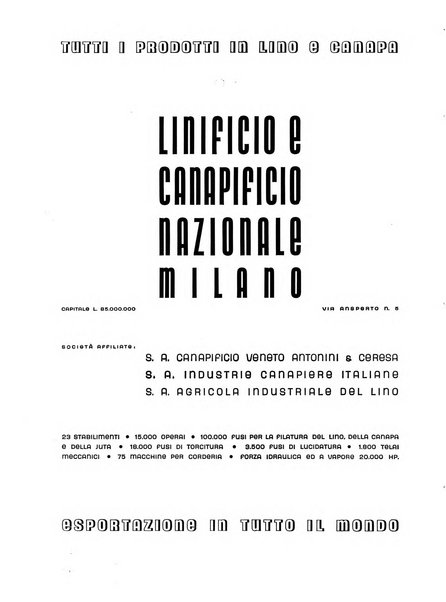 Vita tessile organo ufficiale della Federazione nazionale fascista delle industrie tessili varie del cappello