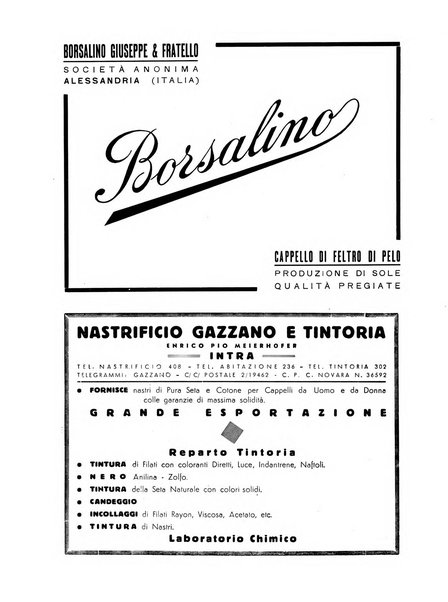 Vita tessile organo ufficiale della Federazione nazionale fascista delle industrie tessili varie del cappello