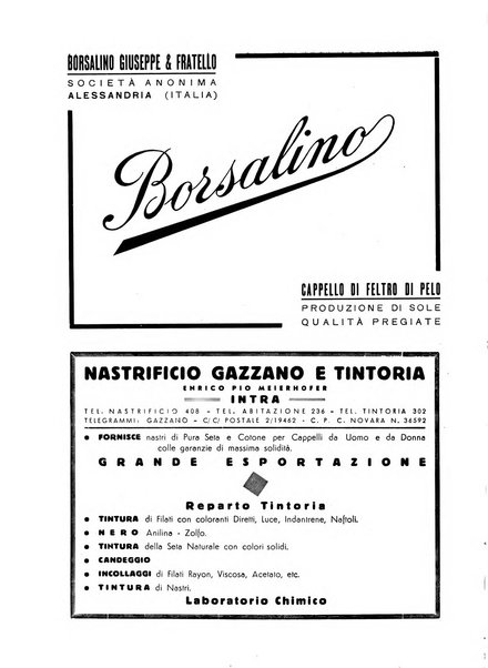 Vita tessile organo ufficiale della Federazione nazionale fascista delle industrie tessili varie del cappello