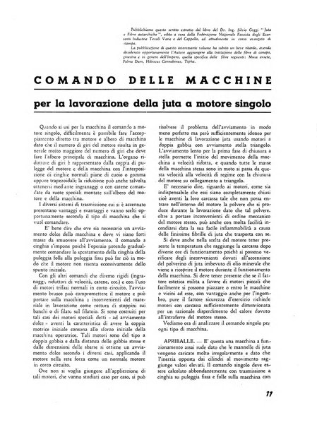 Vita tessile organo ufficiale della Federazione nazionale fascista delle industrie tessili varie del cappello