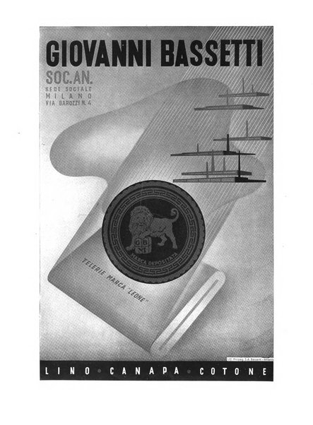 Vita tessile organo ufficiale della Federazione nazionale fascista delle industrie tessili varie del cappello